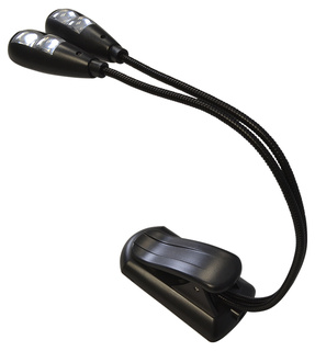 Music Stand Light Clip-On With Dual LED Lamps
